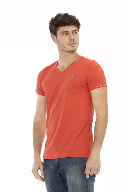 Trussardi Action Orange Cotton Men T-Shirt Trussardi Action