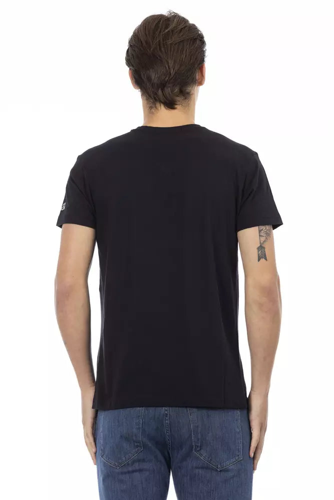 Trussardi Action "Black Cotton Men T-Shirt" Trussardi Action