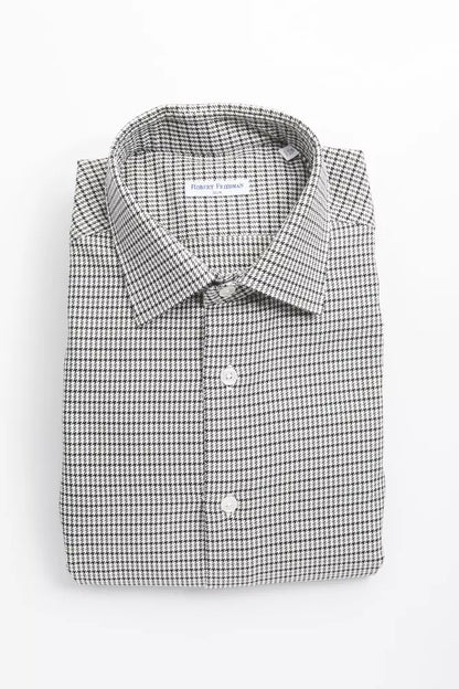 Robert Friedman Beige Cotton Men Shirt Robert Friedman