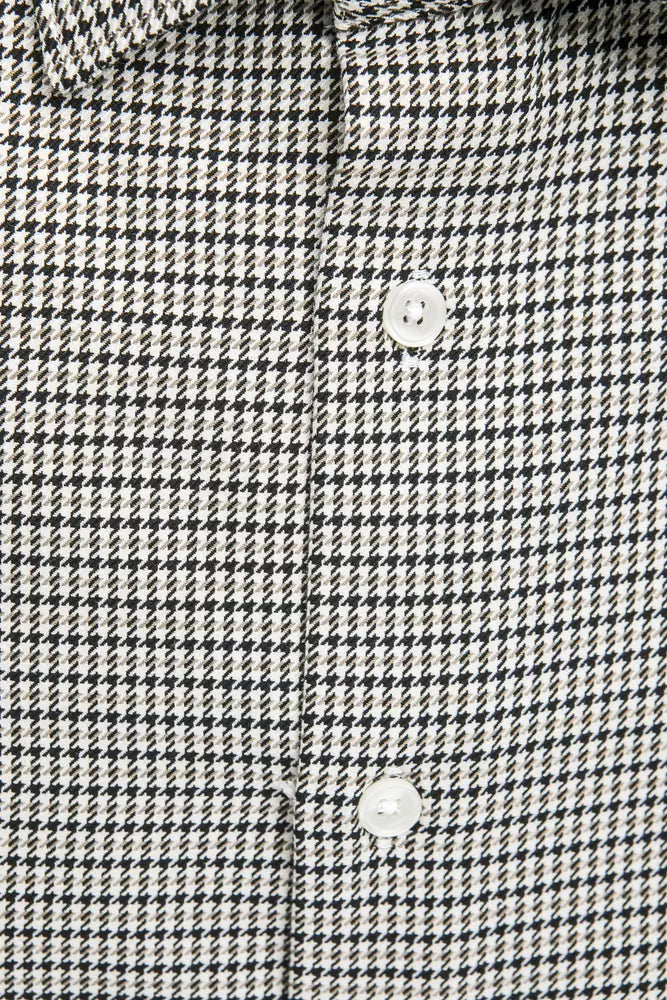 Robert Friedman Beige Cotton Men Shirt Robert Friedman