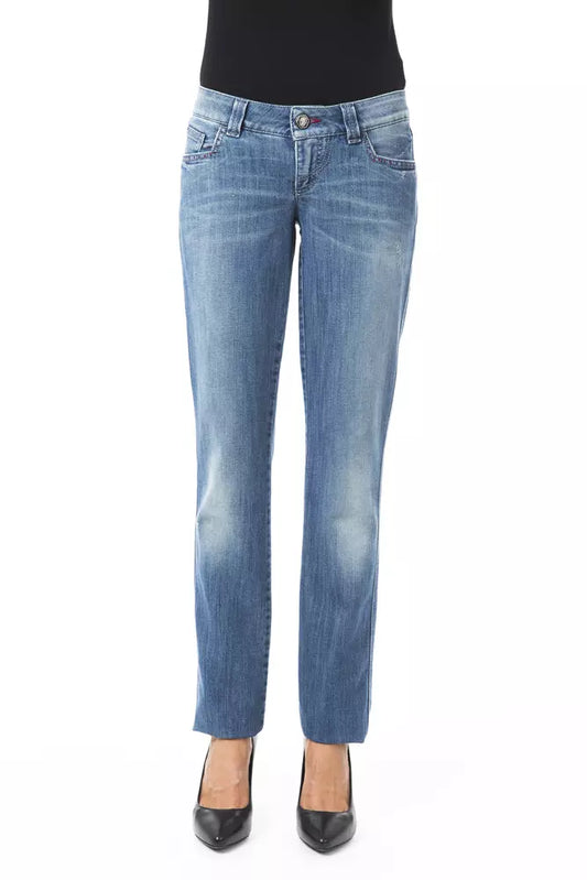 BYBLOS Blue Cotton Women Jeans BYBLOS