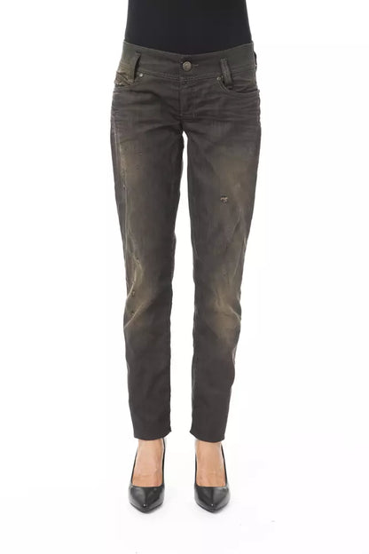 BYBLOS Black Cotton Women Jeans BYBLOS