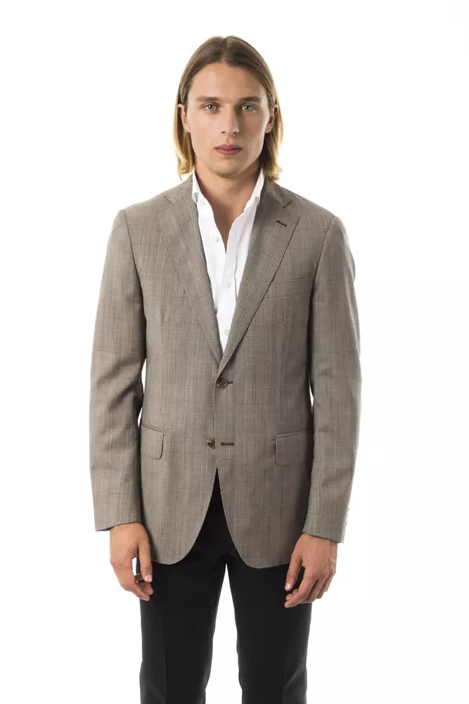 Uominitaliani Gray Wool Men Blazer Uominitaliani