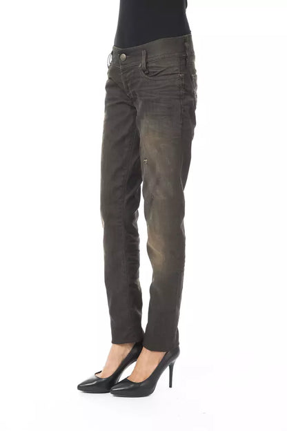 BYBLOS Black Cotton Women Jeans BYBLOS