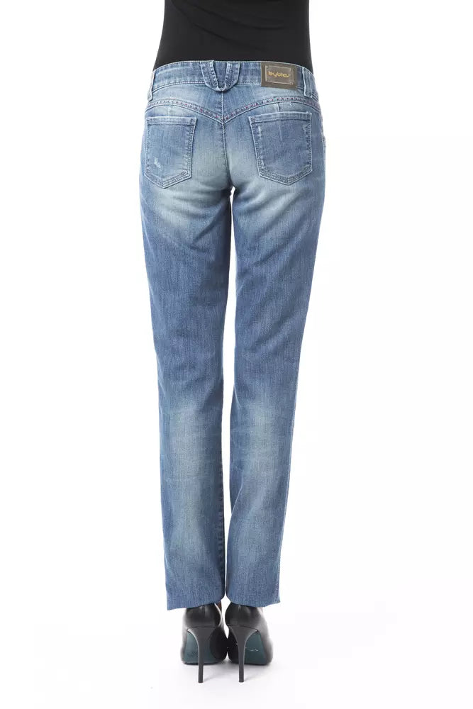 BYBLOS Blue Cotton Women Jeans BYBLOS