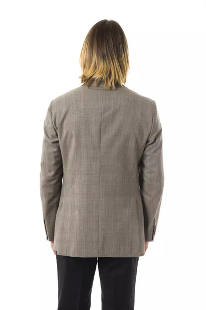 Uominitaliani Gray Wool Men Blazer Uominitaliani