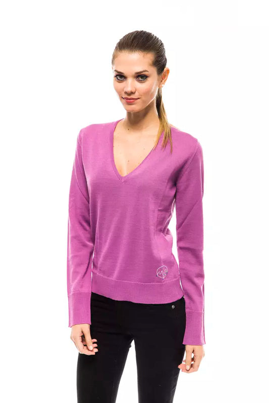 Montana Blu Pink Wool Women Sweater Montana Blu