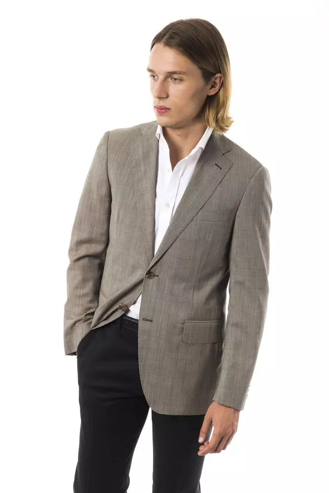 Uominitaliani Gray Wool Men Blazer Uominitaliani