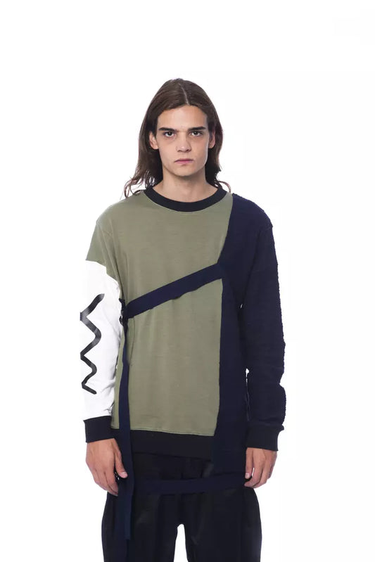 Nicolo Tonetto Army Cotton Men Sweater Nicolo Tonetto