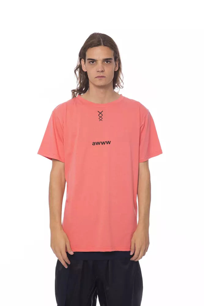 Nicolo Tonetto Pink Cotton Men T-Shirt Nicolo Tonetto