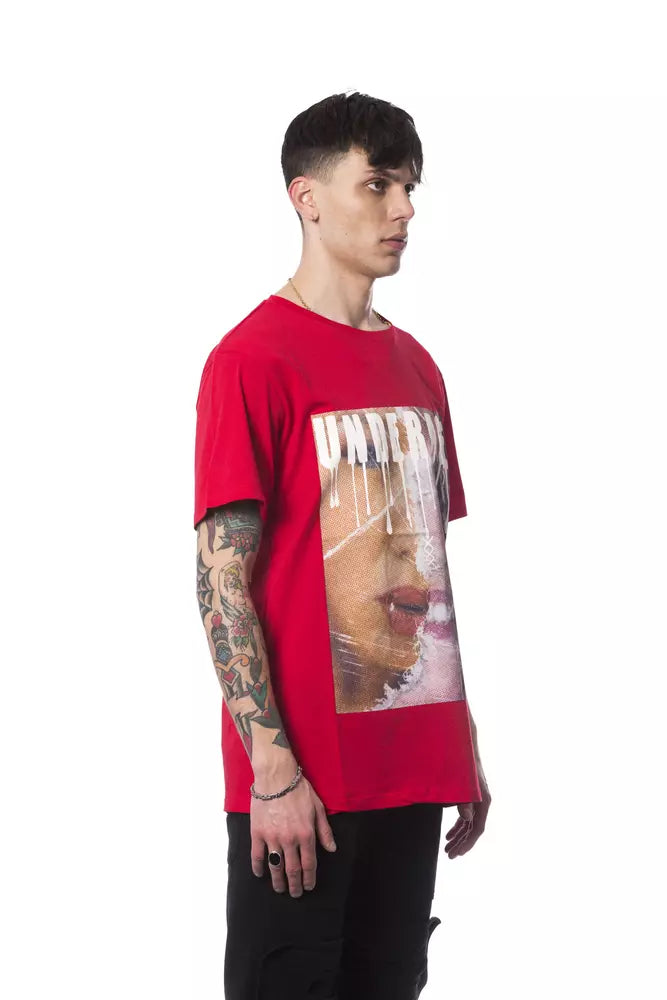 Nicolo Tonetto Red Cotton Men T-Shirt Nicolo Tonetto