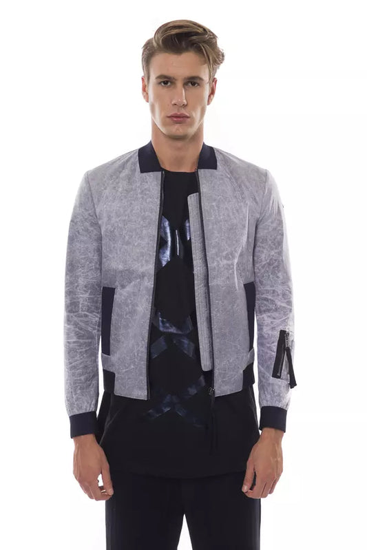 Nicolo Tonetto Gray Polyester Men Jacket Nicolo Tonetto