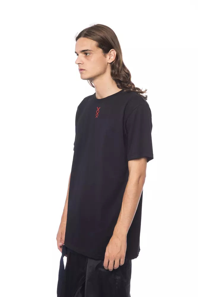 Nicolo Tonetto Black Cotton Men T-Shirt Nicolo Tonetto