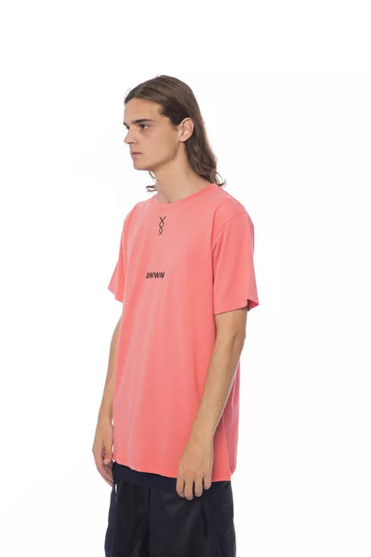 Nicolo Tonetto Pink Cotton Men T-Shirt Nicolo Tonetto