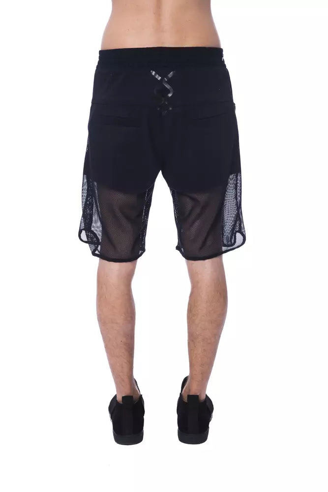 Nicolo Tonetto Black Polyester Men Short Nicolo Tonetto