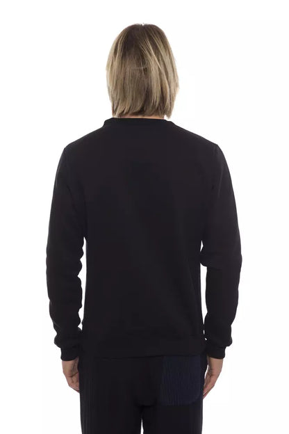 Nicolo Tonetto Black Cotton Men Sweater Nicolo Tonetto