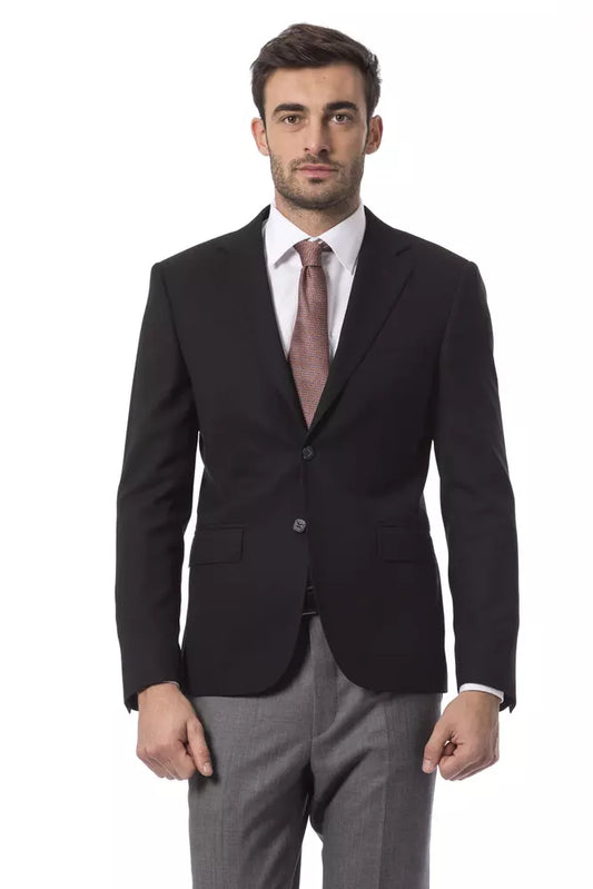 Billionaire Italian Couture Black Wool Men Blazer Billionaire Italian Couture