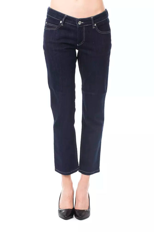 Ungaro Fever Blue Cotton Women's Capri Jeans Ungaro Fever