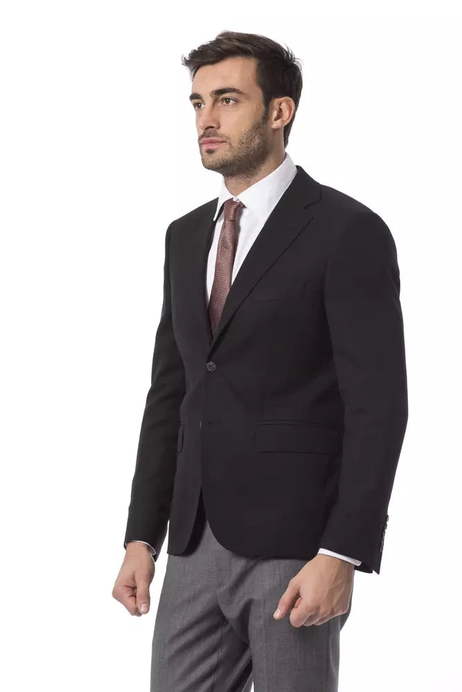 Billionaire Italian Couture Black Wool Men Blazer Billionaire Italian Couture