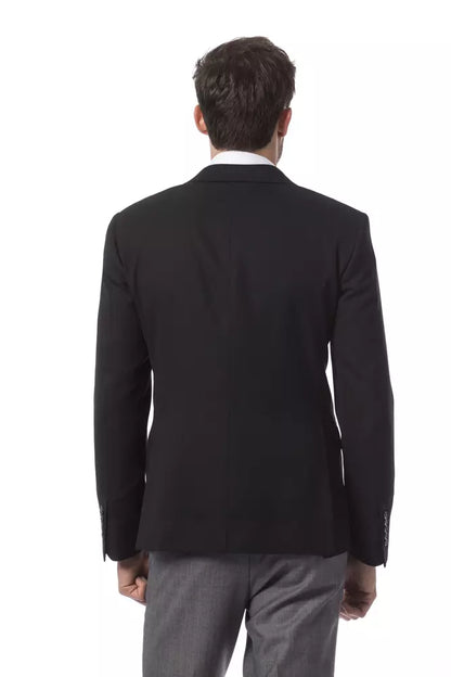 Billionaire Italian Couture Black Wool Men Blazer Billionaire Italian Couture