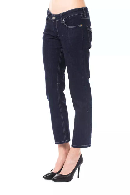 Ungaro Fever Blue Cotton Women's Capri Jeans Ungaro Fever