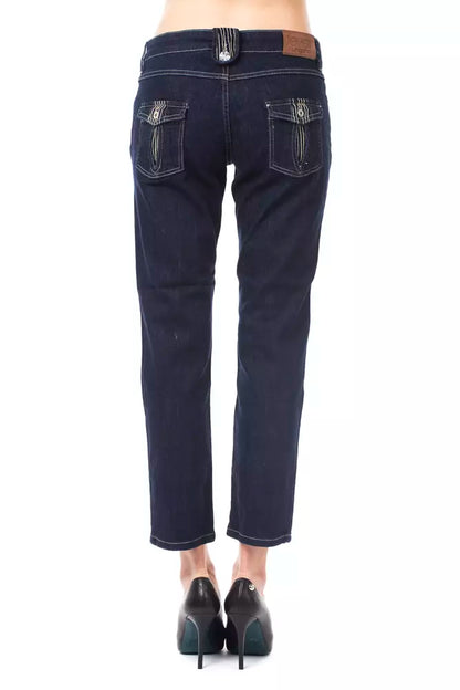 Ungaro Fever Blue Cotton Women's Capri Jeans Ungaro Fever