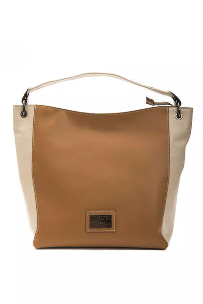 Pompei Donatella Brown Leather Women Shoulder Bag Pompei Donatella