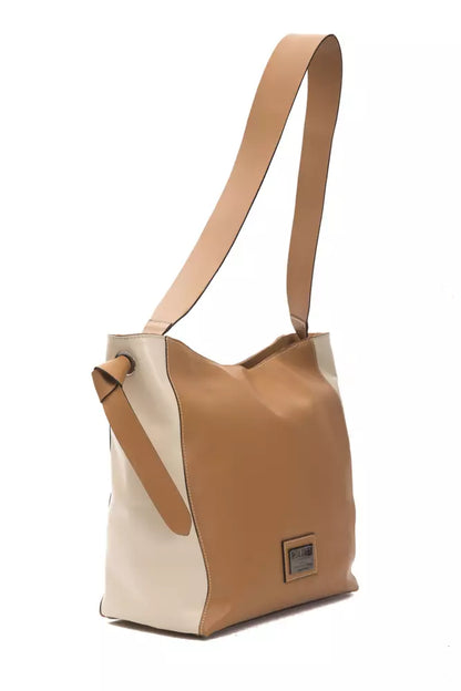 Pompei Donatella Brown Leather Women Shoulder Bag Pompei Donatella