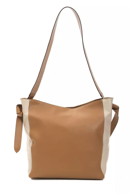 Pompei Donatella Brown Leather Women Shoulder Bag Pompei Donatella