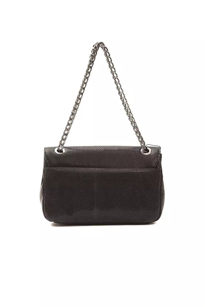 Pompei Donatella Black Leather Women Crossbody Pompei Donatella