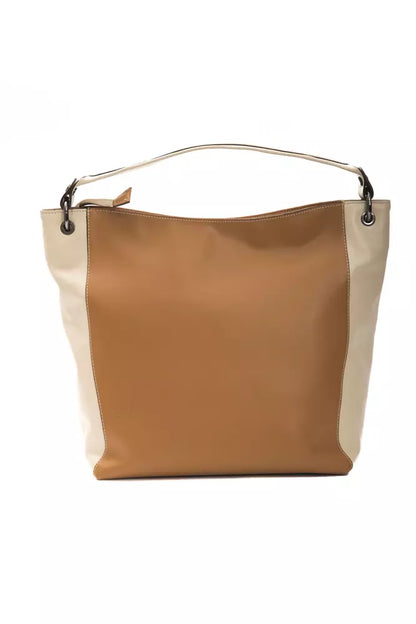 Pompei Donatella Brown Leather Women Shoulder Bag Pompei Donatella