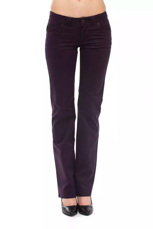 Ungaro Fever Purple Cotton Women Pants Ungaro Fever