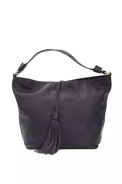 Pompei Donatella Gray Leather Women Shoulder Bag Pompei Donatella