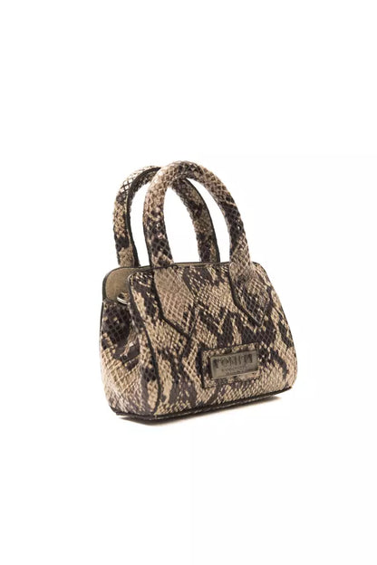 Pompei Donatella Brown Leather Women Handbag Pompei Donatella