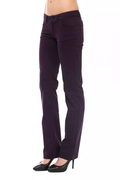 Ungaro Fever Purple Cotton Women Pants Ungaro Fever