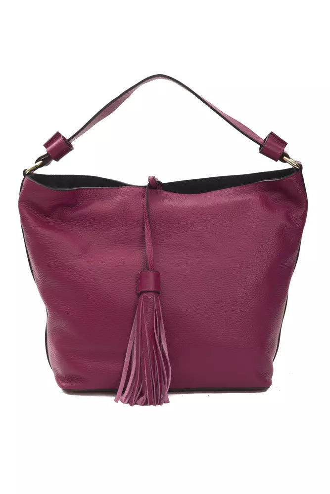 Pompei Donatella Burgundy Leather Women Shoulder Bag Pompei Donatella