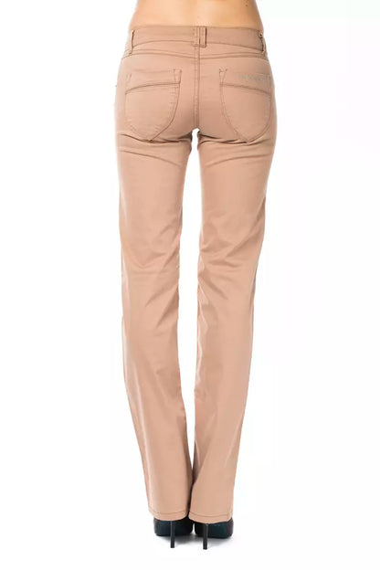 Ungaro Fever Beige Cotton Women Pants Ungaro Fever