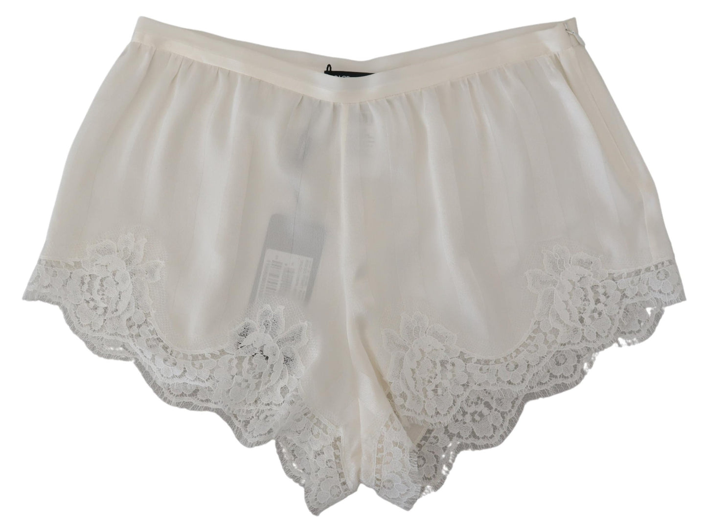 Dolce & Gabbana Elegant White Lace Lingerie Shorts Dolce & Gabbana