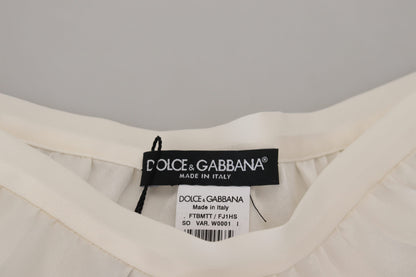 Dolce & Gabbana Elegant White Lace Lingerie Shorts Dolce & Gabbana