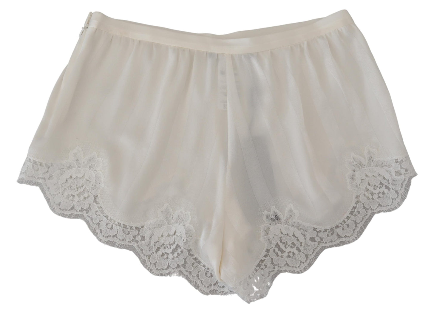 Dolce & Gabbana Elegant White Lace Lingerie Shorts Dolce & Gabbana