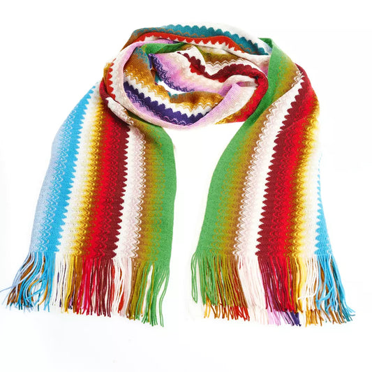 Missoni Multicolor Wool Women Scarf Missoni