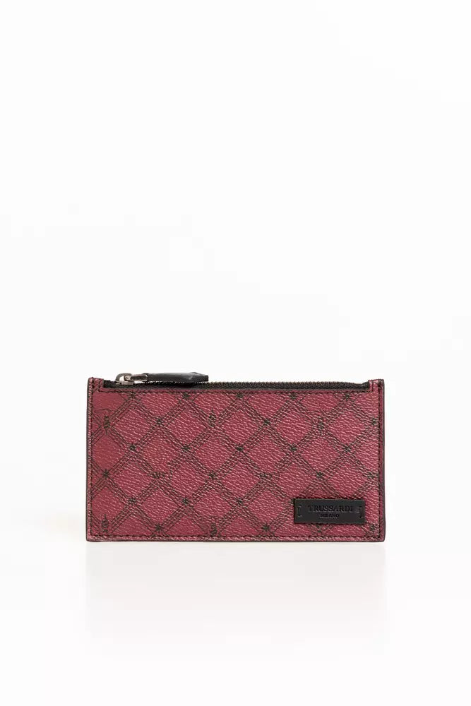 Trussardi Red Crespo Men Wallet Trussardi