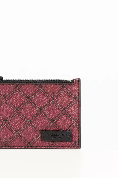 Trussardi Red Crespo Men Wallet Trussardi