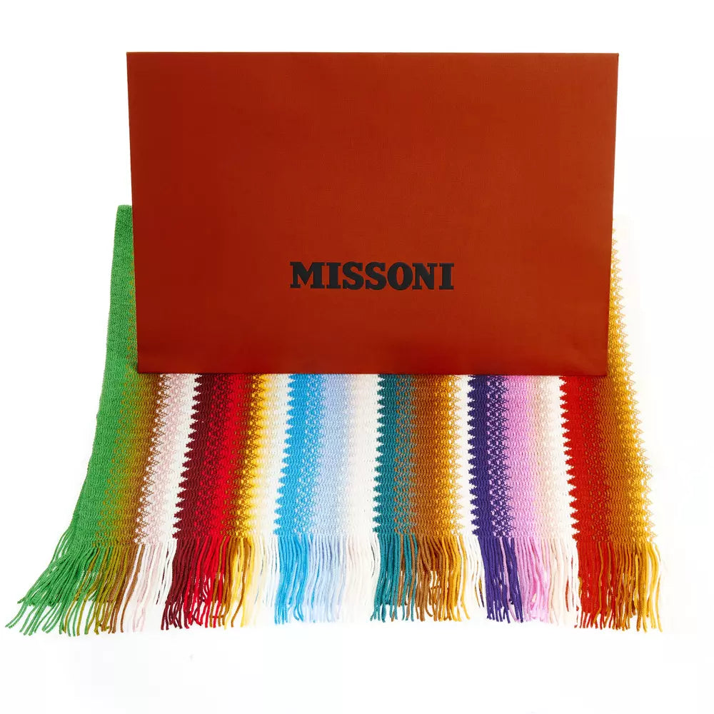 Missoni Multicolor Wool Women Scarf Missoni