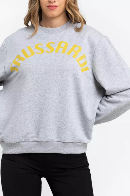 Trussardi Gray Cotton Women Sweater Trussardi