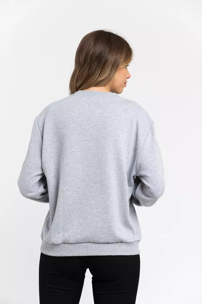 Trussardi Gray Cotton Women Sweater Trussardi