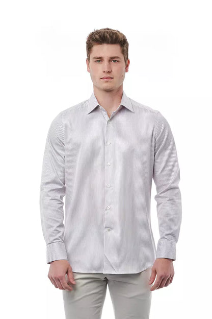 Bagutta White Cotton Men Shirt Bagutta