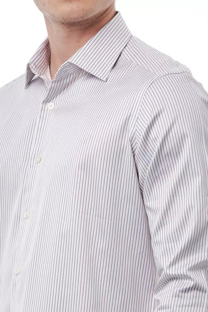 Bagutta White Cotton Men Shirt Bagutta