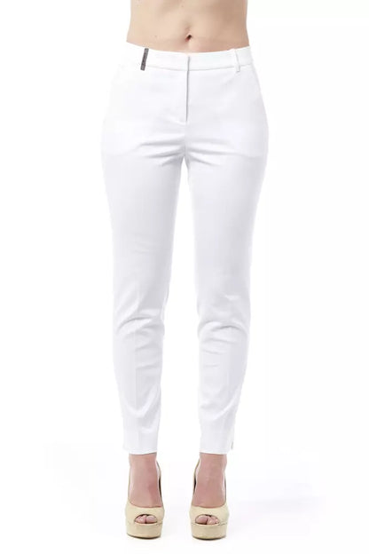 Peserico Chic High Waist Cigarette Leg Trousers Peserico