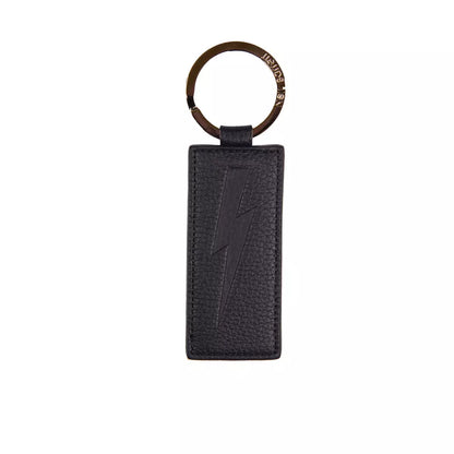 Neil Barrett Blue Leather Men Keychain Neil Barrett